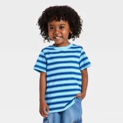 Toddler Boys' Classic Fit Graphic T-Shirt - Cat & Jack™ Blue 3T