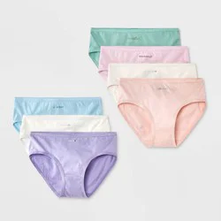 Girls' 7pk Days of the Week Fruit Briefs - Cat & Jack™ Assorted Colors 14