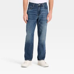 Men's Vintage Straight Fit Jeans - Goodfellow & Co™ Dark Wash 34x32