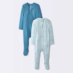 Baby Boys' 2pk Tricycles So Very Soft Modal blend Sleep and Play - Cloud Island™ Blue 0-3M