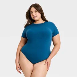 Women's Luxe Stretch Short Bodysuit - Auden™ Blue XXL