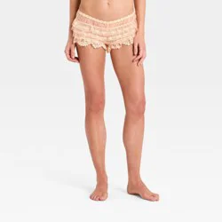 Women's Embroidery Lace Heirloom Bloomer - Auden™ Sand L
