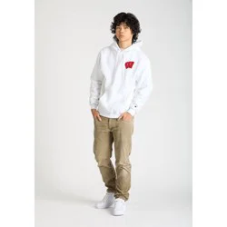NCAA Wisconsin Badgers Men's Champion White Hooded Sweatshirt - XL
