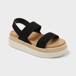 Women's Elliot Sandals with Memory Foam Insole - Wild Fable™ Black 7.5