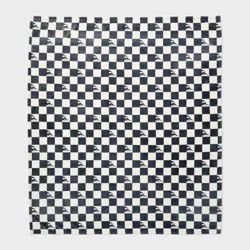 Hot Wheels Retro Checkered Flame Faux Shearling Kids' Bed Blanket Gray - Hot Wheels by Pillowfort™