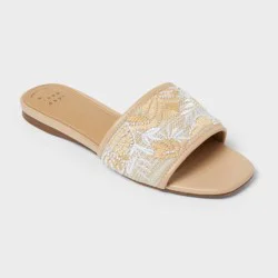 Women's Elain Sandals with Memory Foam Insole - A New Day™ Natural 7