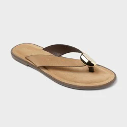 Women's Livia Sandals with Memory Foam Insole - Universal Thread™ 10 Taupe