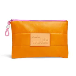 TwelveNYC Handbag Organizer Puffy Pouch - Orange
