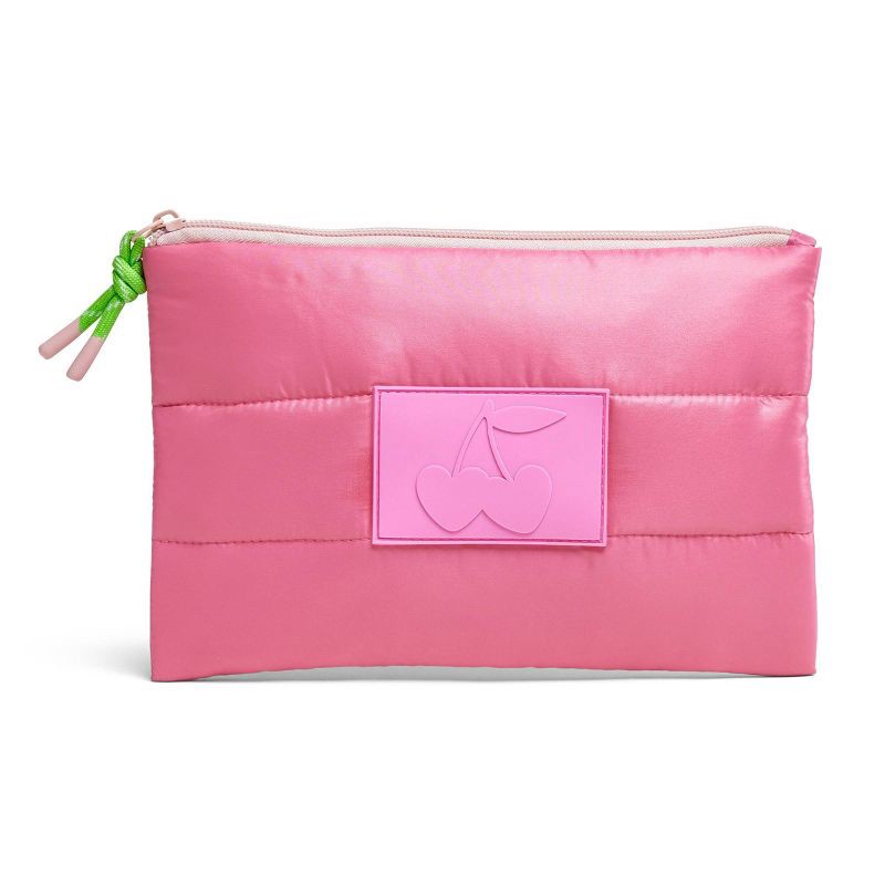 slide 1 of 2, TwelveNYC Handbag Organizer Puffy Pouch - Dark Pink, 1 ct