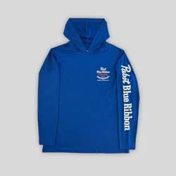 Men's Pabst Blue Ribbon Long Sleeve Rash Guard Top - Blue L