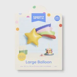 Large Rainbow Shooting Star Foil Balloon- Spritz™