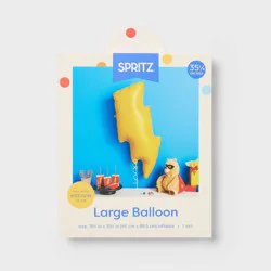 Large Lightening Bolt Shaped Foil Balloon- Spritz™