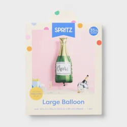 Large Champagne Bottle " Cheers" Foil Balloon- Spritz™
