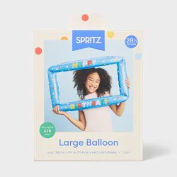 Air Filled Happy Birthday Frame Foil Balloon- Spritz™