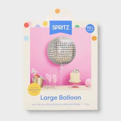 Large Disco Ball Shaped Foil Balloon- Spritz™