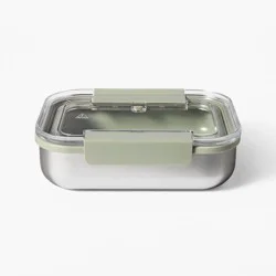 3c Stainless Steel Food Storage Container Silver - Figmint™