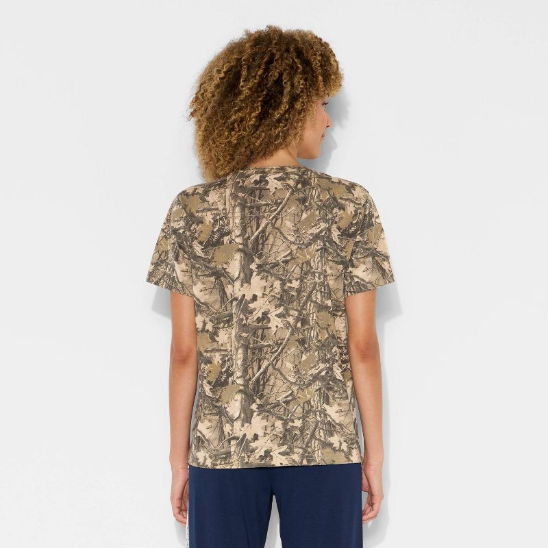 slide 3 of 3, Women's Megan Moroney Short Sleeve Graphic T-Shirt - Camo S, 1 ct