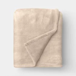 Oversized Primalush Throw Blanket Khaki - Threshold™