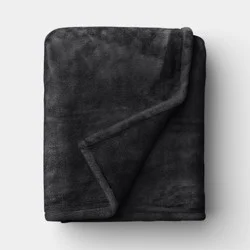 Oversized Primalush Throw Blanket Charcoal - Threshold™