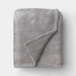 Oversized Primalush Throw Blanket Light Gray - Threshold™