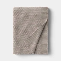 Everyday Knit Throw Blanket Brown - Threshold™
