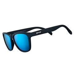 goodr Adult Mick and Keith's Midnight Ramble Plastic Rectangle Sunglasses - Black