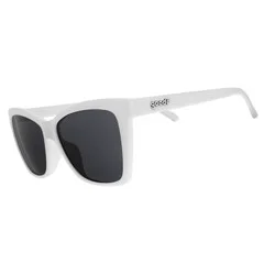goodr Adult The Mod One Out Plastic Rectangle Sunglasses - White