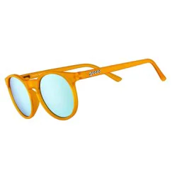 goodr Adult Circle G Freshly Baked Man Buns Plastic Round Sunglasses - Orange