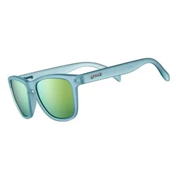 goodr Adult Sunbathing with Wizards Plastic Rectangle Sunglasses - Blue