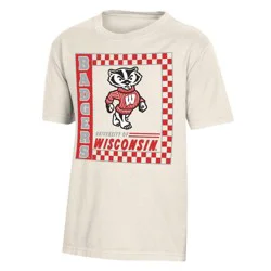 NCAA Wisconsin Badgers Boys' Sand T-Shirt - XS
