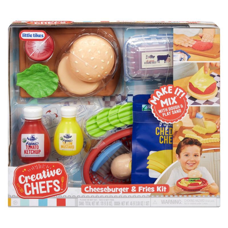 slide 6 of 7, Little Tikes Creative Chefs Cheeseburger and Fries Kit, 1 ct