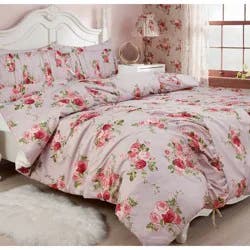 Harlow & Wren Full/Queen Ruched Comforter Set Pink Floral