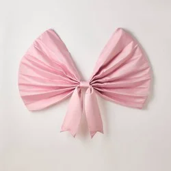 Makers Collective 57" Bow Decorative Wall Hanging Pink