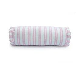 ZADORA Lumbar Bolster Pillow Pink Stripe