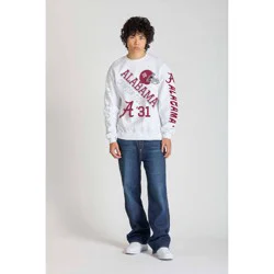 NCAA Alabama Crimson Men's Champion White Crew Neck Sweatshirt - M
