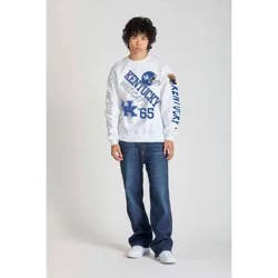 NCAA Kentucky Wildcats Men's Champion White Crew Neck Sweatshirt - S