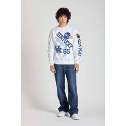 NCAA Kentucky Wildcats Men's Champion White Crew Neck Sweatshirt - XXL
