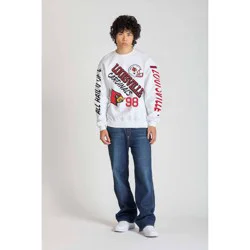 NCAA Louisville Cardinals Men's Champion White Crew Neck Sweatshirt - S
