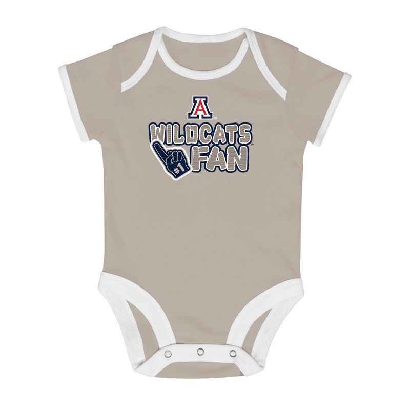 slide 1 of 5, NCAA Arizona Wildcats Infant 2pk Bodysuit - 6-9M, 2 ct