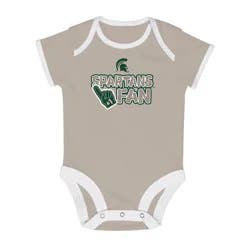 NCAA Michigan State Spartans Infant 2pk Bodysuit - 6-9M
