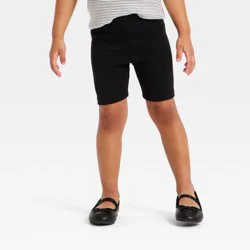 Toddler Girls' Ribbed Bike Shorts - Cat & Jack™ Black 2T