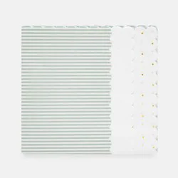 Sugar Paper + Target 25ct Pinstripe & Swiss Dot Printed Tissue Paper Mint Green/White - Sugar Paper™ + Target