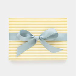 Sugar Paper + Target 118"x30" Striped Gift Wrapping Paper Buttercream Yellow/White - Sugar Paper™ + Target
