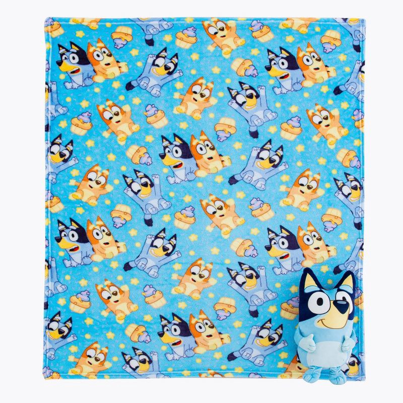 slide 1 of 5, Bluey Silk Touch Hugger Throw Blanket, 1 ct