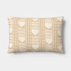 Lumbar Ikat Stripe Pillow Neutral - Threshold™