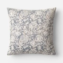 Square Floral Throw Pillow Blue - Threshold™