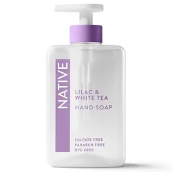 Native Liquid Hand Soap - Lilac & White Tea Scent - 13 fl oz: Paraben-Free, Sulfate-Free, Dye-Free