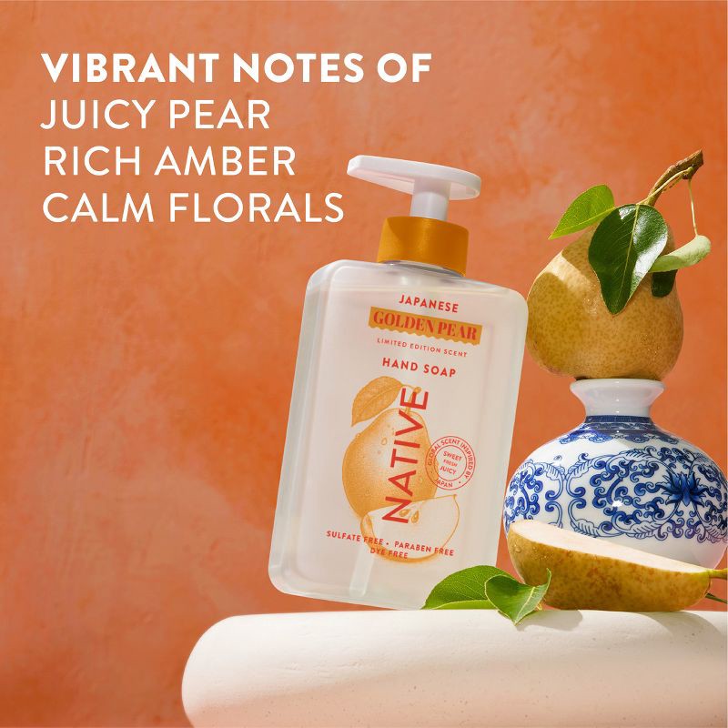 slide 2 of 10, Native Limited Edition Gentle and Non-Drying Global Flavors Liquid Hand Soap - Japanese Golden Pear Scent - 13 fl oz, 13 fl oz