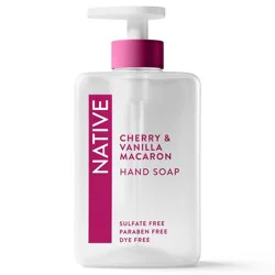 Native Liquid Hand Soap - Cherry & Vanilla Macaron - 13 fl oz: Dye-Free, Paraben-Free, Sulfate-Free