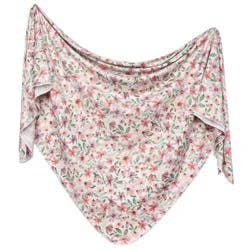 Copper Pearl Knit Swaddle Blanket - Natalie Floral: 46" x 46", Woven Rayon, 1-Pack